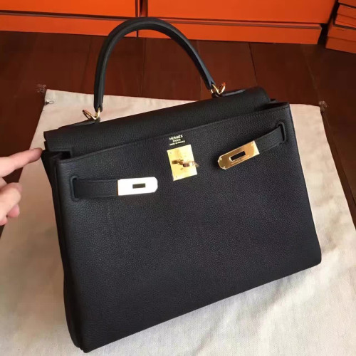 H**mes-kelly-replica-bag-black-3
